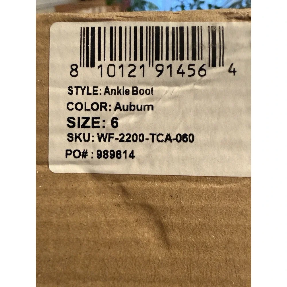 Nisolo Ankle Boot Mia Auburn Brown Leather Womens 6 New In Box